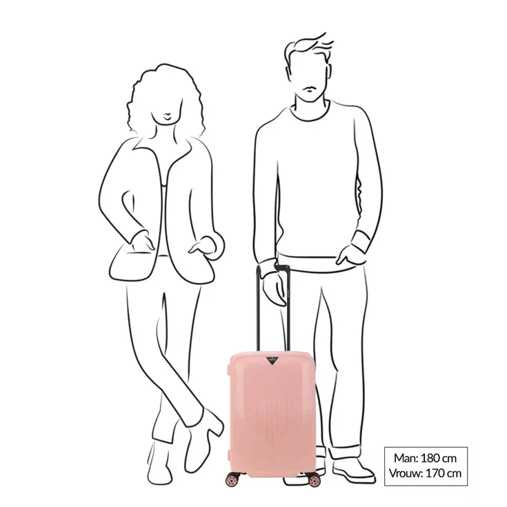 Axiss-Fix 4 Wiel Cabin Trolley 55  | 43 L