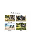 Campingstoel set 2 - inklapbaar grijs