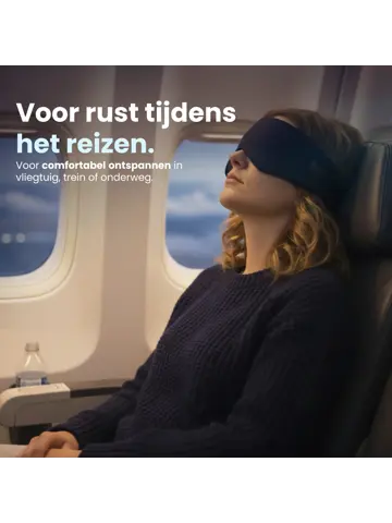 Slaapmasker Katoen - Donkerblauw - PurelyGoods