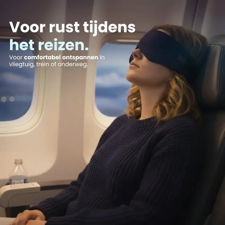 Slaapmasker Katoen - Donkerblauw - PurelyGoods