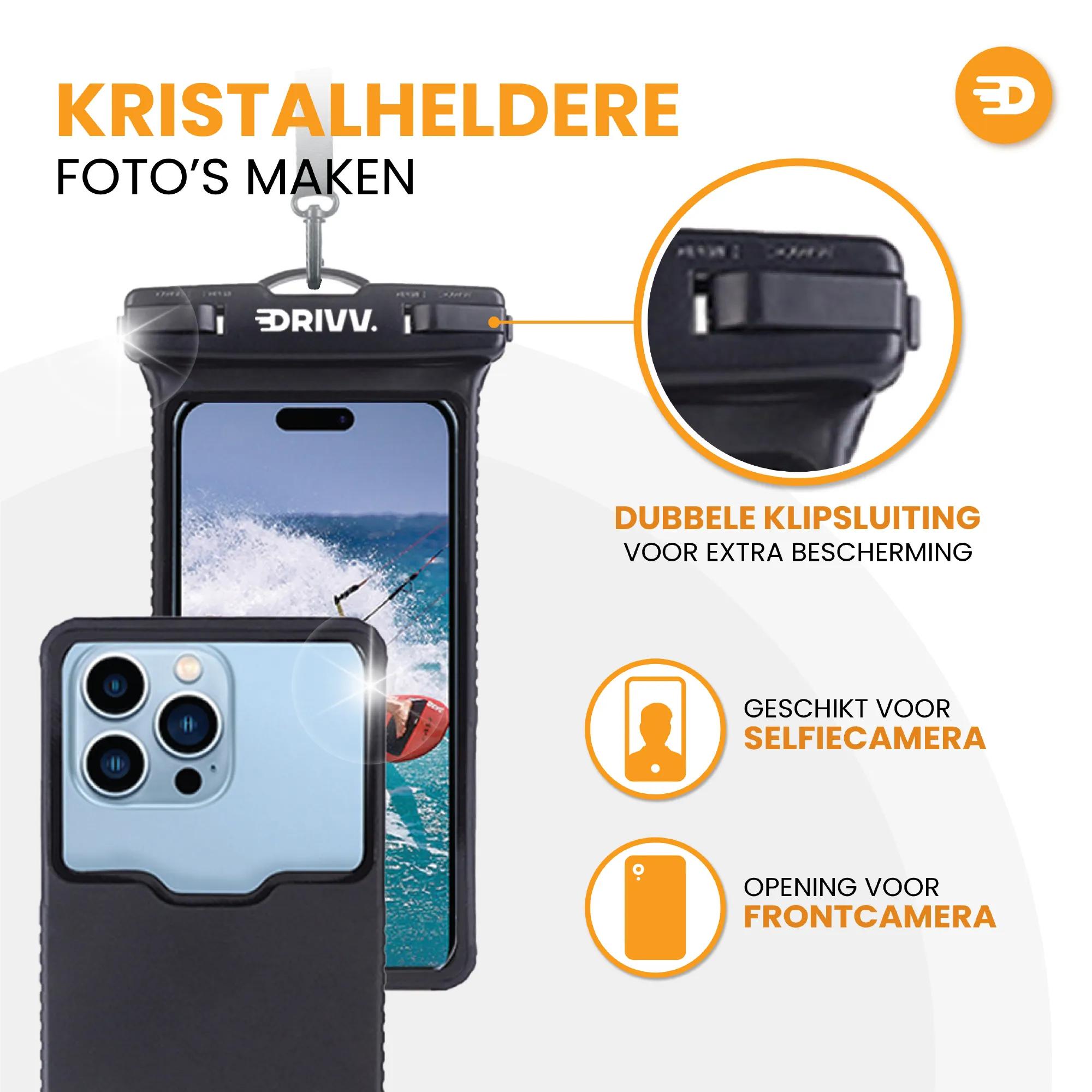 2-delige Thermische Mobiele Telefoon Tas met Sleutelhanger, Voorkomt