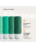 Toilettas met reisflesjes – 12-delig – Groen