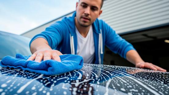Het wassen en poetsen van een auto is belangrijk voor de levensduur.