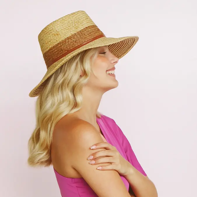 Kylie Straw Fedora - Zonnehoed - 360FIVE