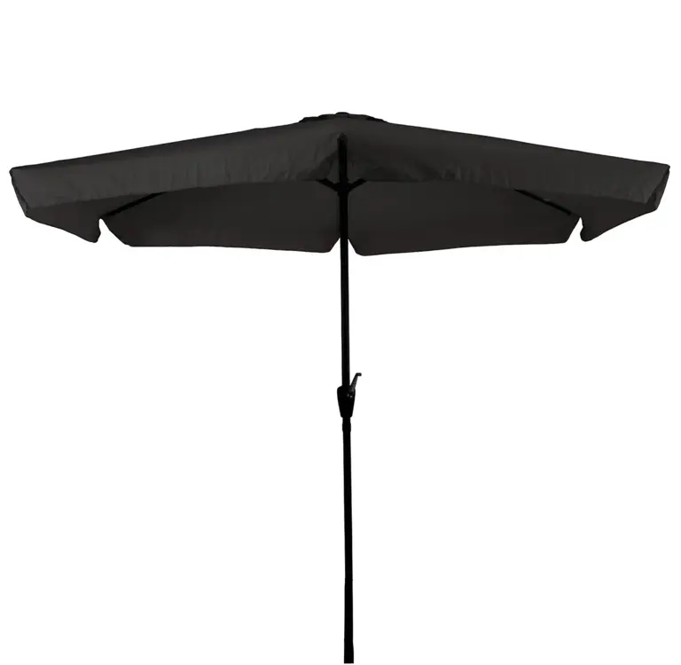 CUHOC Stokparasol Zwart Ø3m met Volanten