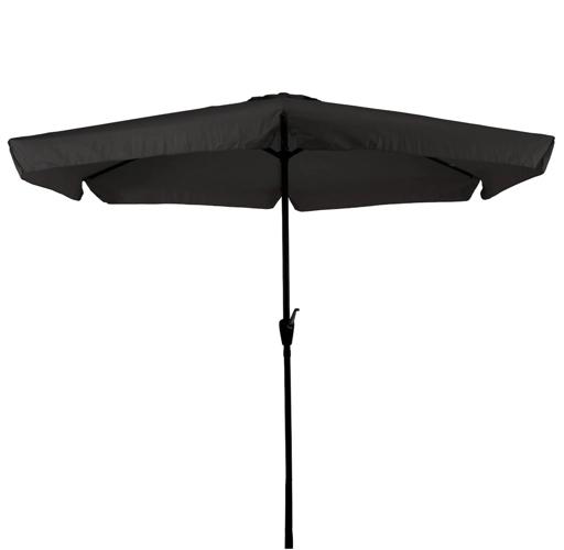 CUHOC Stokparasol Zwart Ø3m met Volanten