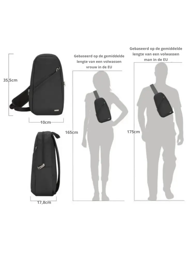 Classic Anti-diefstal Sling Tas