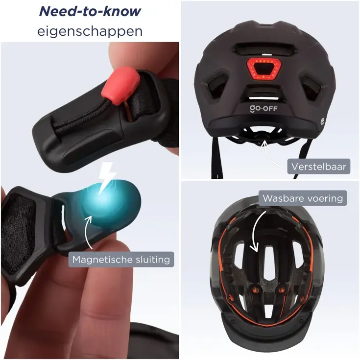 RIDER SMART fietshelm met zonneklep