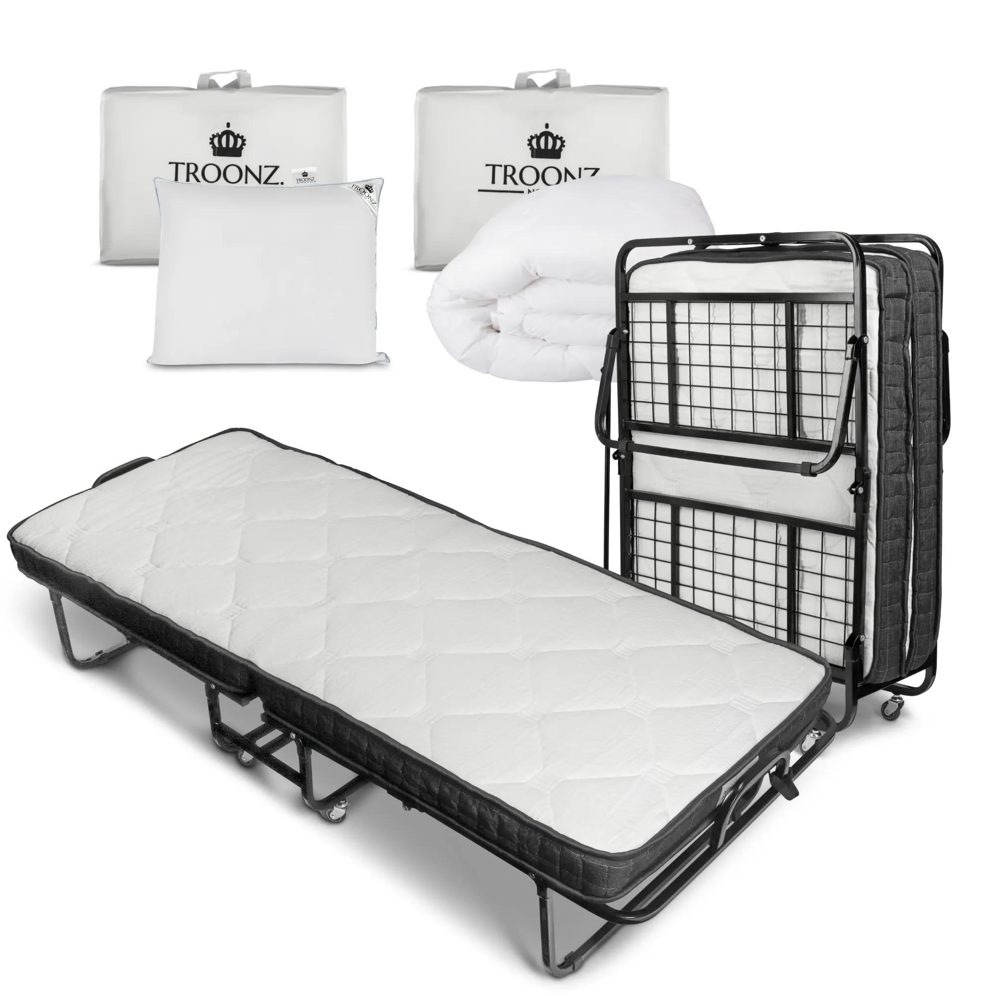 Troonz  Vouwbed Milano Deluxe  90 x 200  Set  Zwart