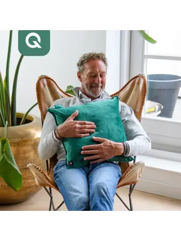 Qnuss Warmtekussen Fluweel 45x45