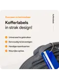 Aluminium Bagagelabel – 2 stuks – Blauw