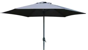 Parasol Luxe 6-ribs - Ø 300cm - antraciet
