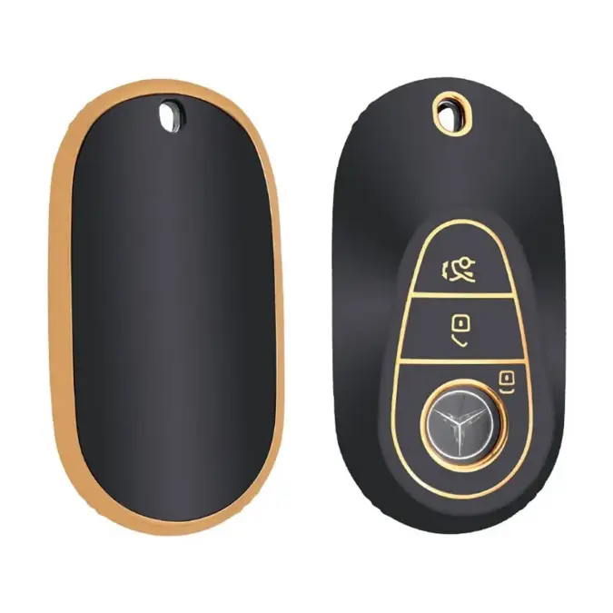 Dutch Shield Sleutelhoesje  Mercedes goud C3