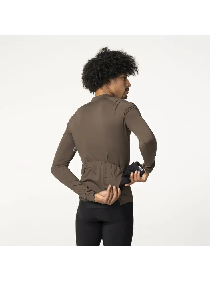 Solid Fietsshirt Lange Mouwen Performance  Heren