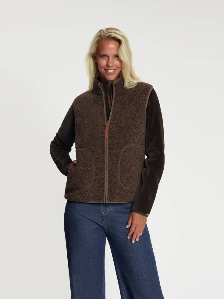Maya Dames - Outdoor bodywarmer - Teddy