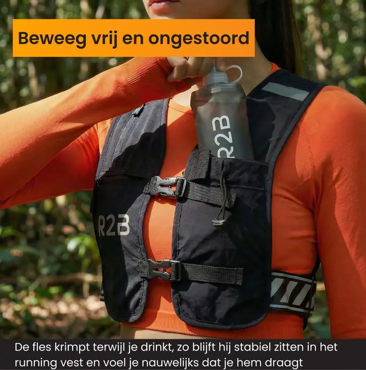Hardloopvest met Soft Flask (250 ML)