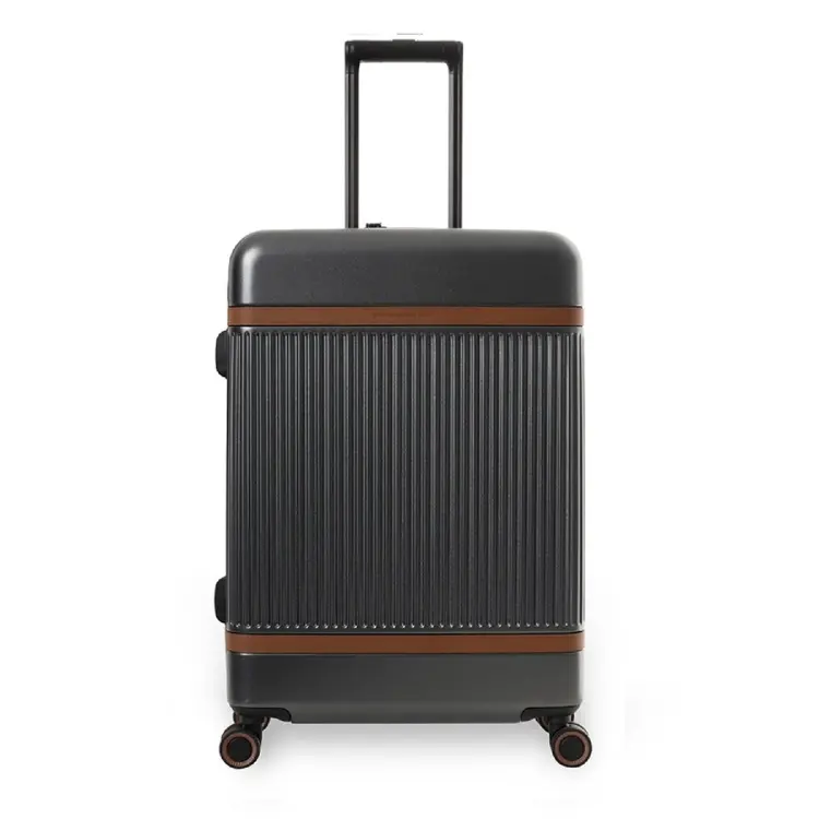 Zuna - Middelmaat koffer - Leren handvatten - 65cm