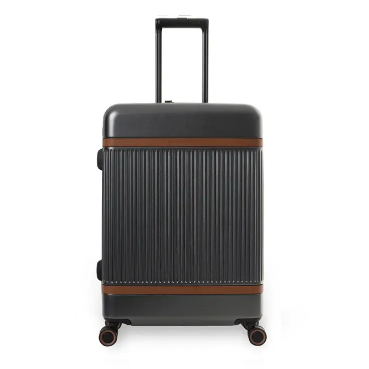 Zuna - Middelmaat koffer - Leren handvatten - 65cm