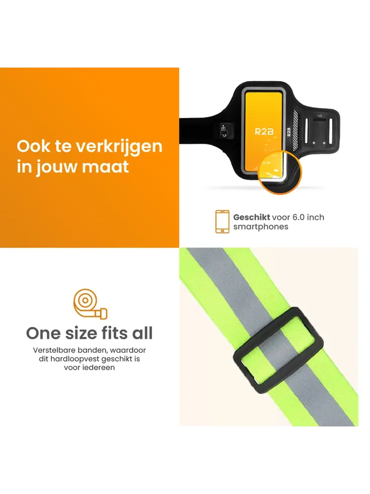 Hardloopvest oplaadbaar + Sportarmband