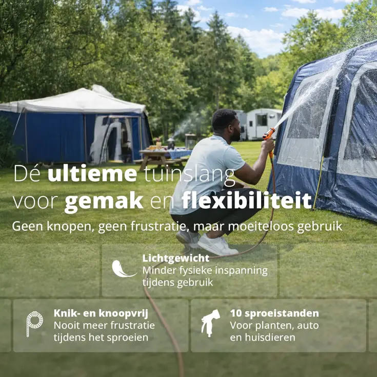 Flexibele Tuinslang - tot 15 meter