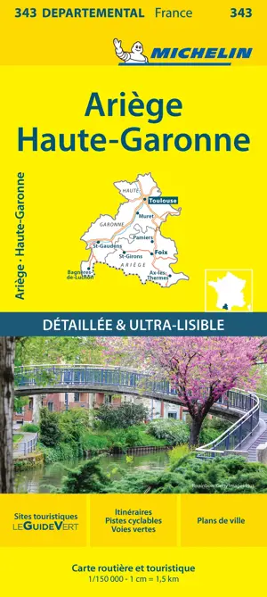 Wegenkaart Local 343 Ariege