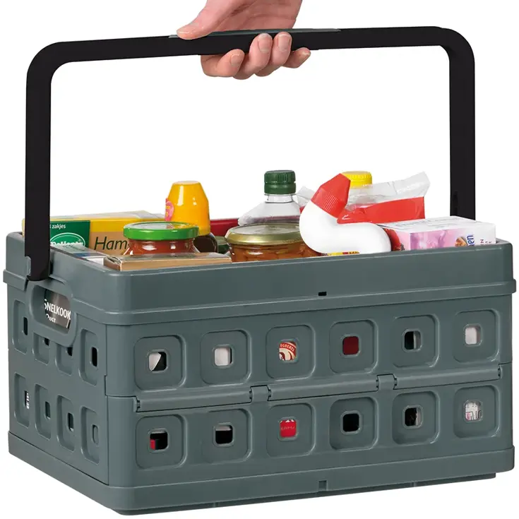 Square - Vouwkrat met handgreep/koeltas - 24L