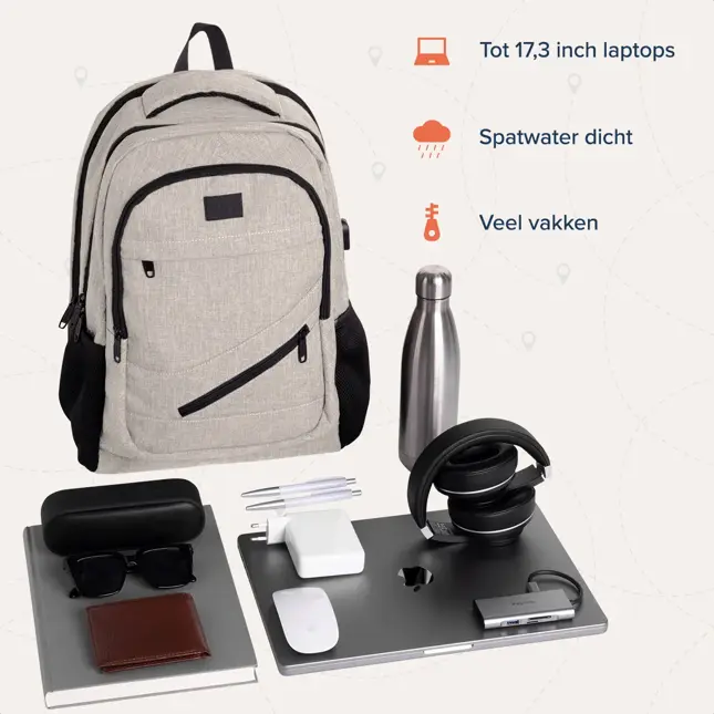 TRVLMORE Rugtas - 36L - 17 Inch