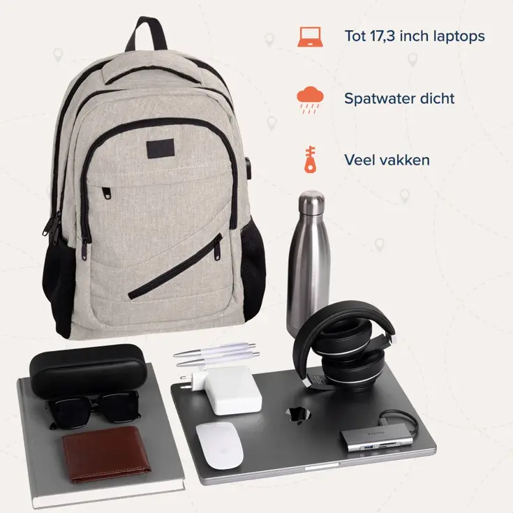 TRVLMORE Rugtas - 36L - 17 Inch
