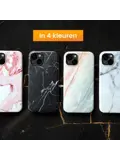 R2B iPhone 14 Hoesje Marmer + Screenprotector