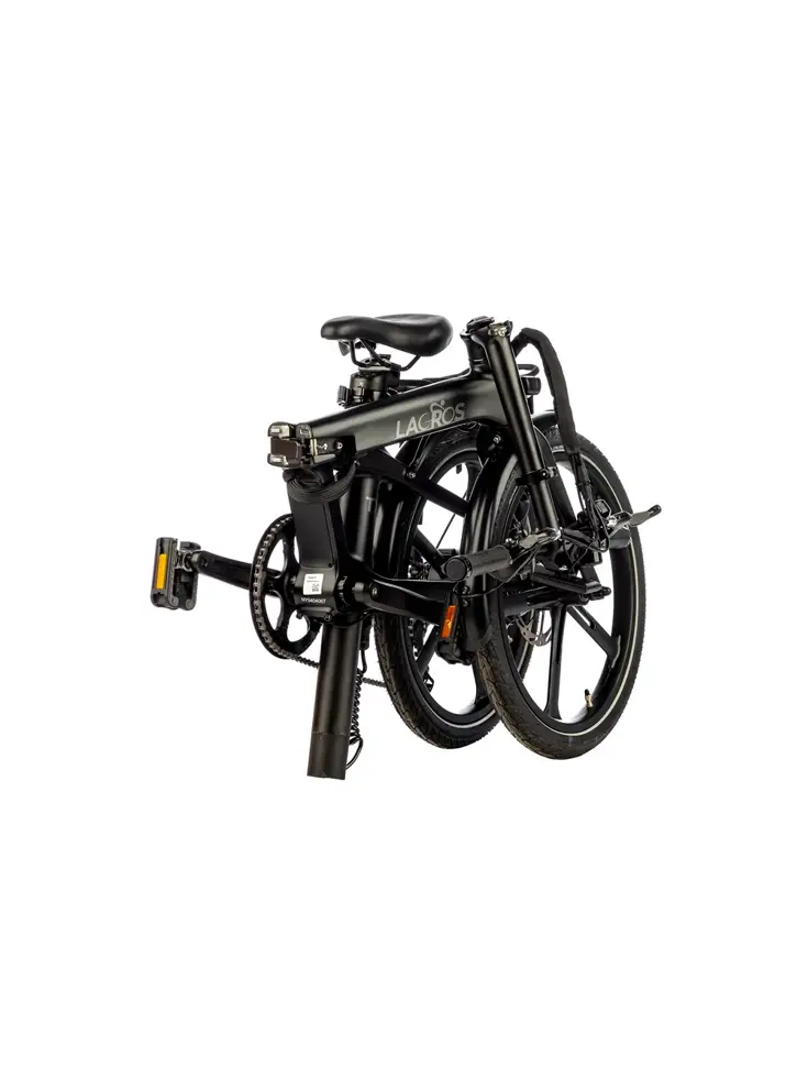 Lacros TX Carbon zwart opvouwbare e-bike