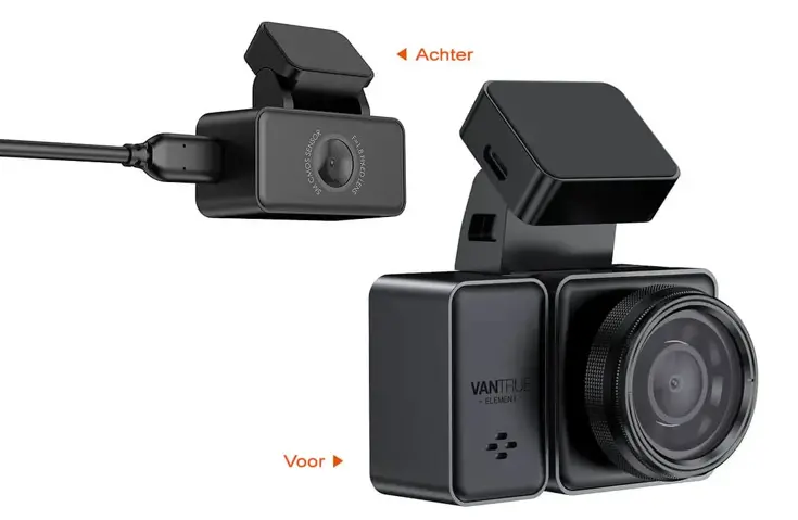 E2 Dual 2K QuadHD Wifi GPS dashcam