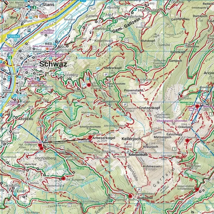 Wandelkaart WK0151 Zillertal