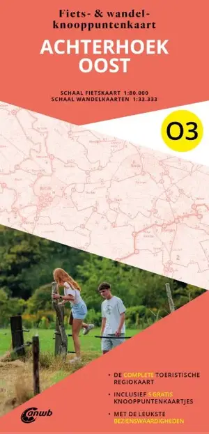 Fiets en wandelknooppuntenkaart O3 Achterhoek