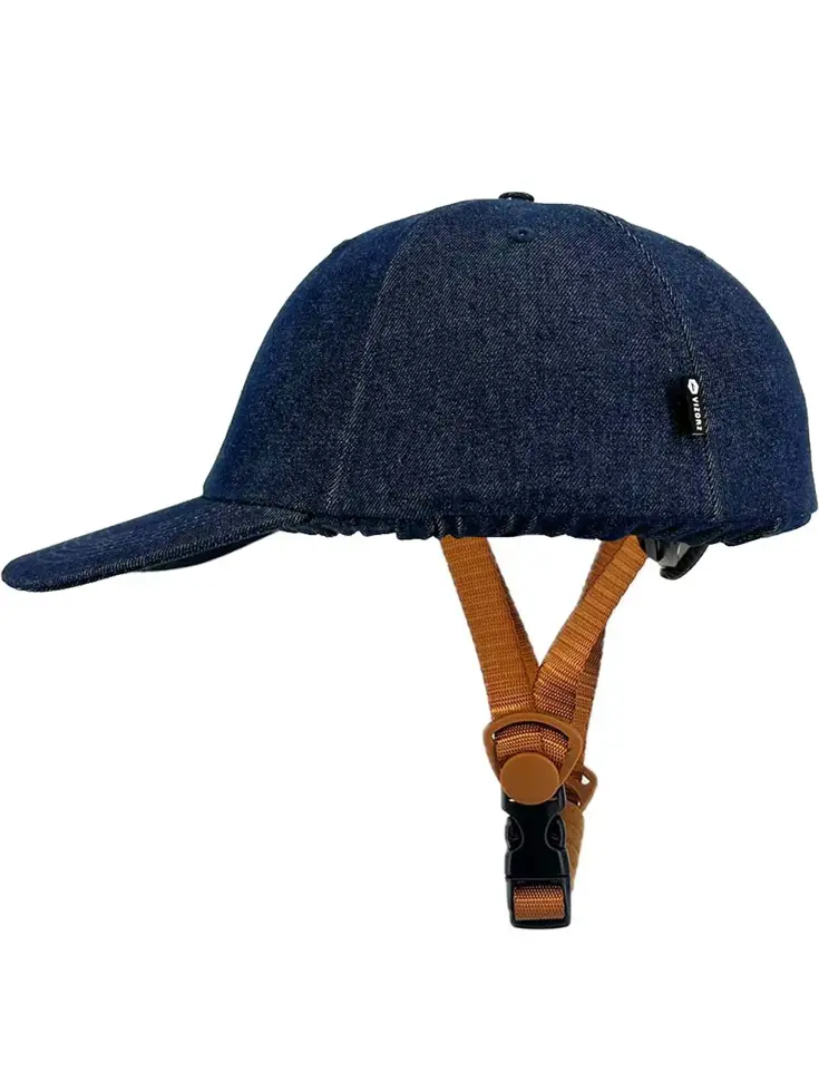 Vizorz SwitchCap fietshelm - Blue Denim Cap