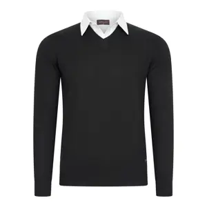 Heren Mock Pullover Cappuccino Italia
