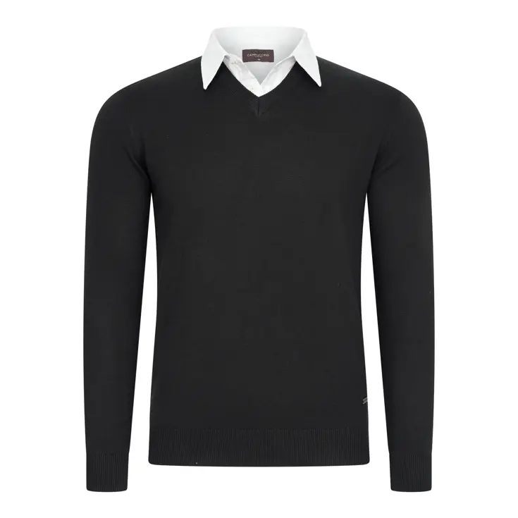 Heren Mock Pullover
