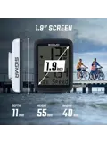 Draadloze fietscomputer met 10 functies