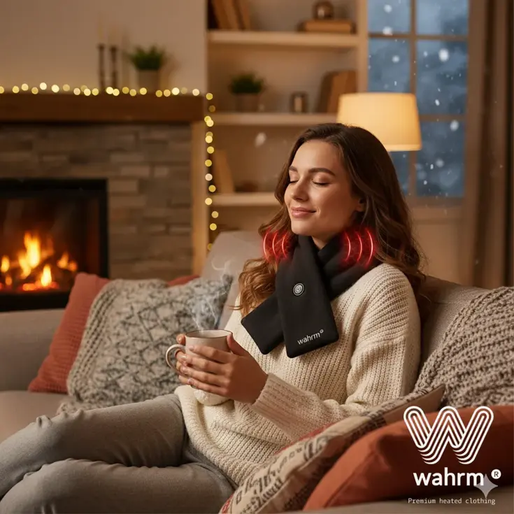 Oplaadbare verwarmende shawl - drie standen