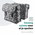 Voltano Dubbele Fietstas Floral Elegance