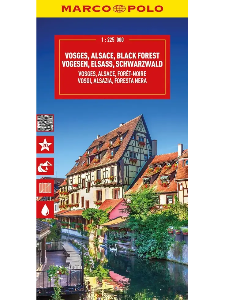 Wegenkaart Vogezen - Elzas