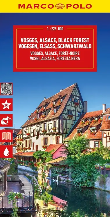 Wegenkaart Vogezen - Elzas