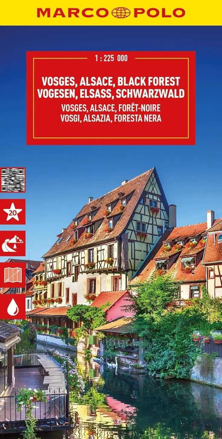 Wegenkaart Vogezen - Elzas