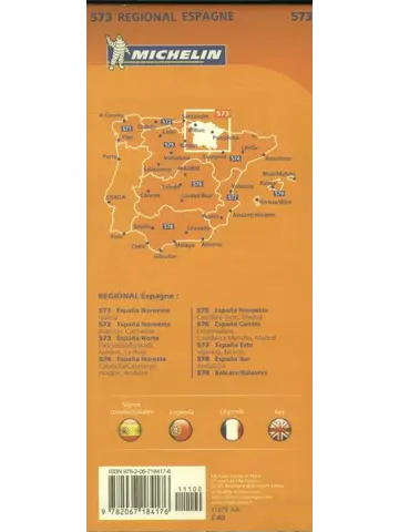Michelin wegenkaart Regional 573 Spanje noord