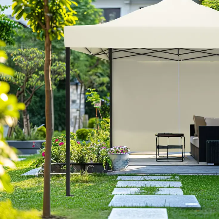 Partytent met Zijwanden – 3x3 m – Beige