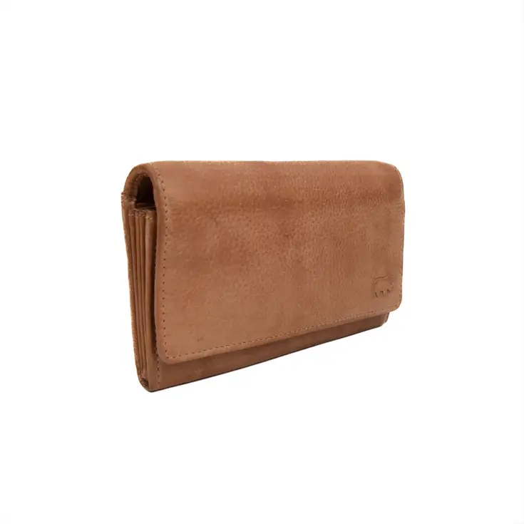 Sigrid - Leren portemonnee - Overslag - 15 pasjes