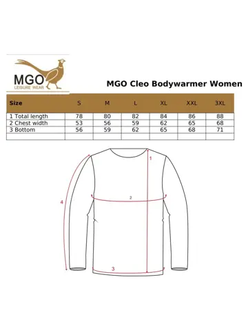 Cleo - Dames bodywarmer - MGO