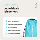 Flightbag vliegtuighoes TSA slot 60–90L – Li Blauw