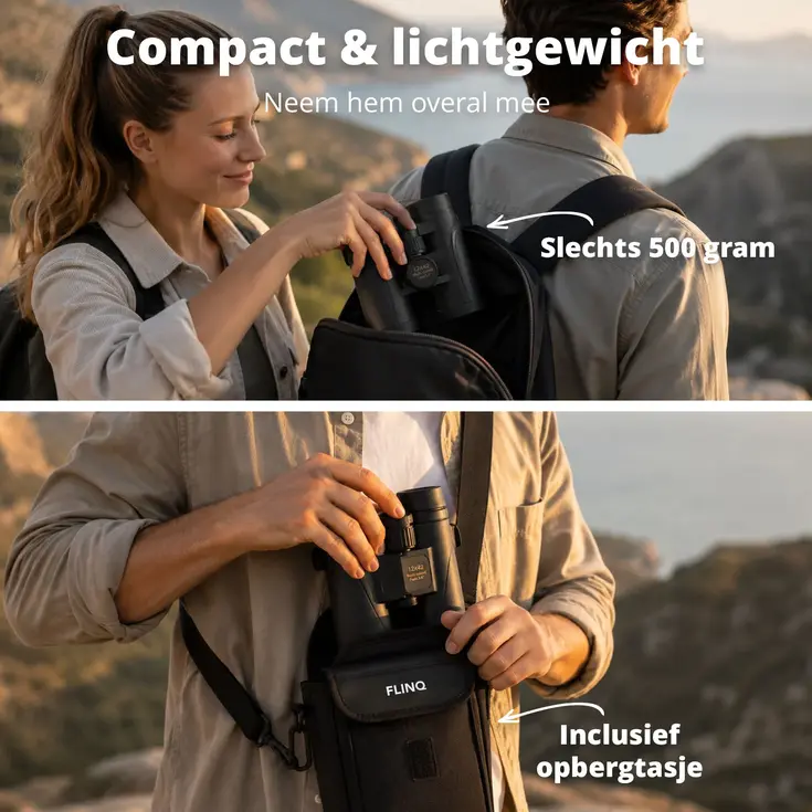 HD Verrekijker 12x42 - Zwart