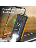 Solar Powerbank Oranje 10.000 mah