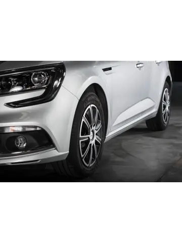 Wieldoppen - 14 inch - zilver/zwart - 4 stuks